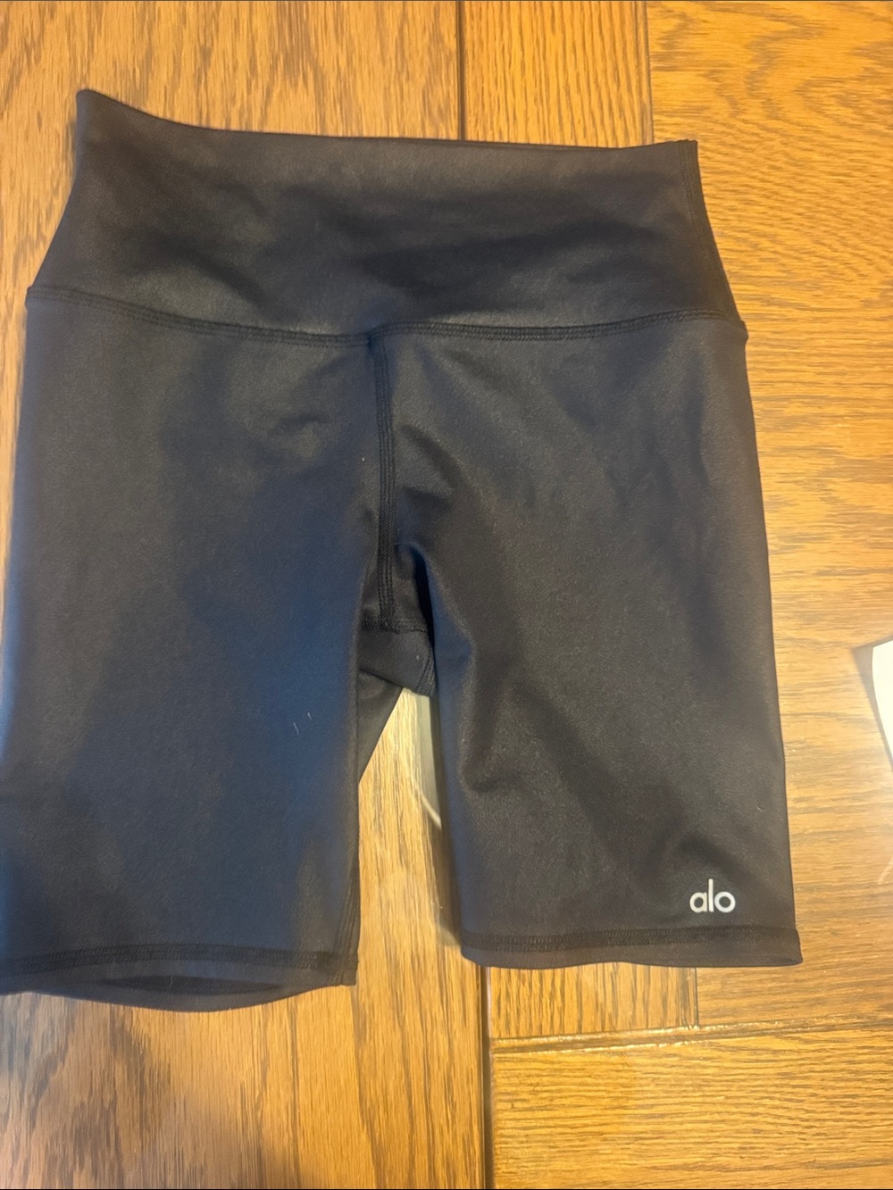 ALO Yoga Black High-Waist Bike Shorts